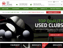 Tablet Screenshot of easygolfexchange.co.uk